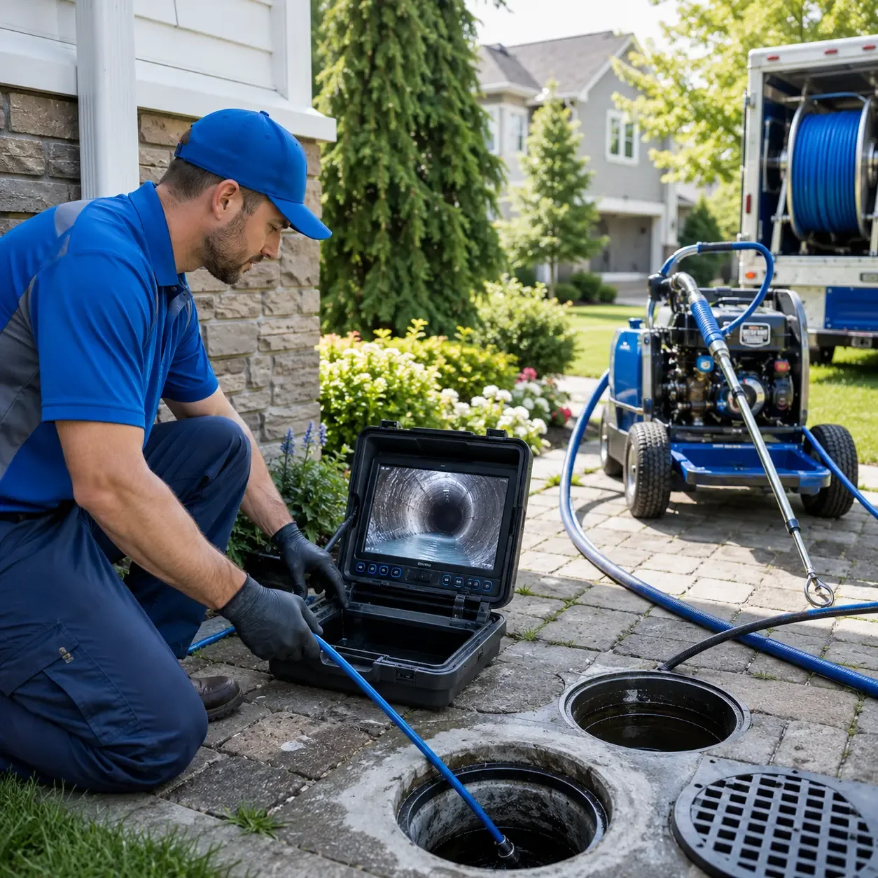 Outdoor drain cleaning professionals serving Northford, CT